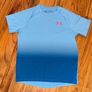 Under Armour Kids Light Blue to Navy Gradient Tee